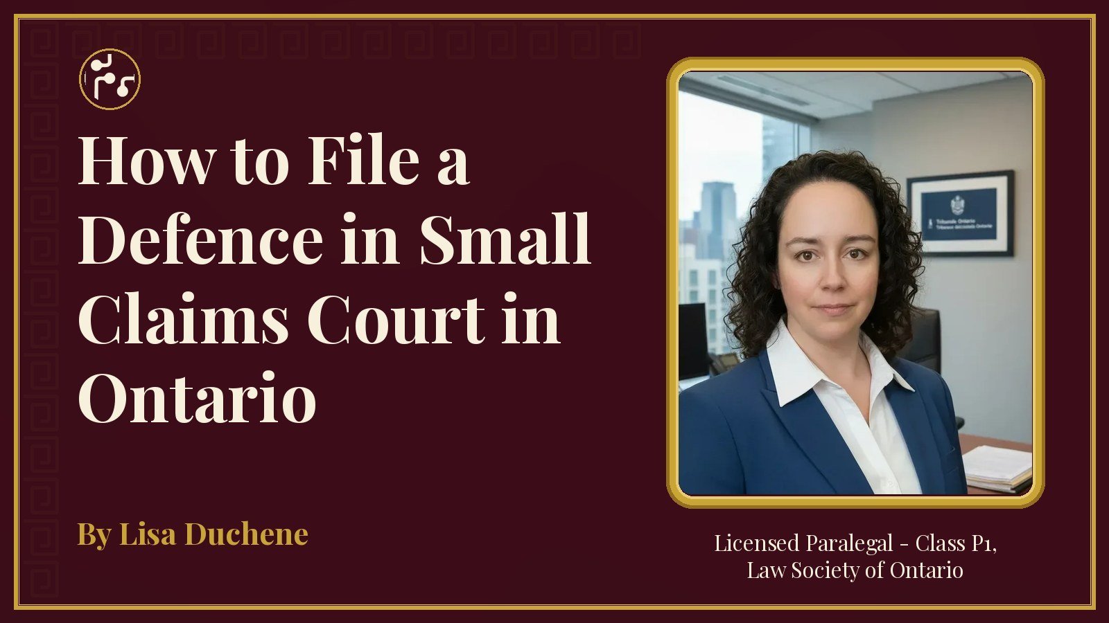 How to File a Defence in Small Claims Court in Ontario